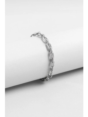 So CHIC Freya 18 Ayar Beyaz Altın Kaplama Gümüş Zincir Bileklik