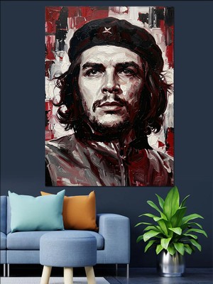 Tablomega Che Guevara Dekoratif Kanvas - Mdf Ahşap Tablo