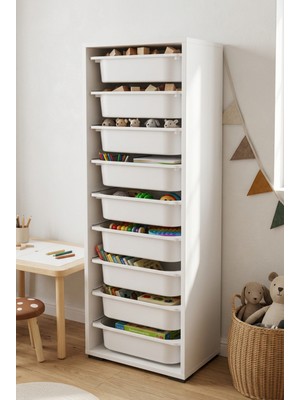 Sarmobi Nest 9 Sepetli Dolap Y: 119 G:45 D:30