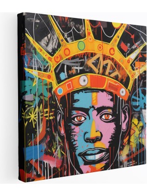 Popcas Graffiti Esinli Neo Ekspresyonist Sanat Temalı Duvar Tablosu