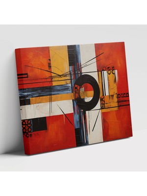 Popcas Yerli Lı Aborjin Modern Sanat Abstrakt Resim Dekoratif Kanvas Tablo