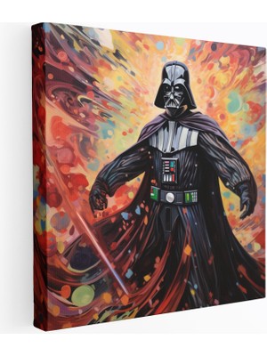 Popcas Darth Vader Temalı Modern Sanat Kanvas Duvar Tablosu