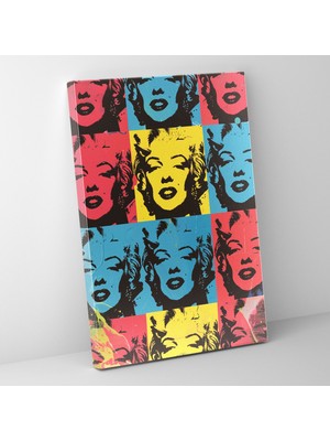 Popcas Modern Sanat Temalı Grafik Tasarım Pop Art Stili Duvar Tablosu