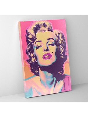 Popcas Pastel Renkler Ile Modern Sanat Pop Art Motifli Dekoratif Kanvas Tablo