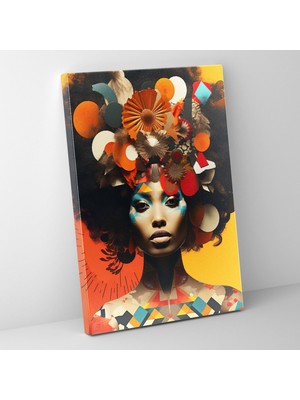 Popcas Afro Esintili Dokular Kanvas Tablo