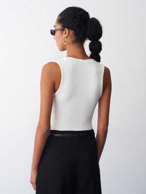 Dilvin 32835 V Yaka Bodysuit