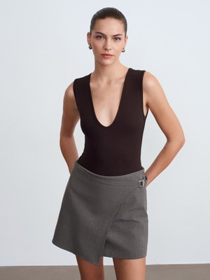Dilvin 32835 V Yaka Bodysuit