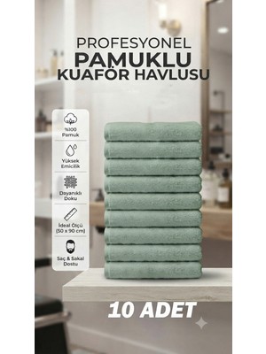 Embays 50X90 cm Berber Havlusu , Pamuk Otel Havlusu , Kuaför, Spa ve Profesyonel Kullanıma Uygun