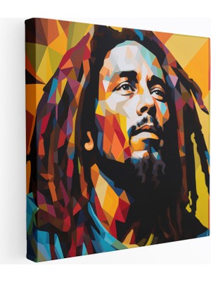 Popcas Çağdaş Pop Sanat Temalı Reggae Müzisyeni Kanvas Duvar Tablosu