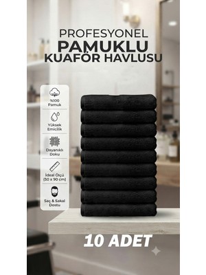 Embays 50X90 cm Berber Havlusu , Pamuk Otel Havlusu , Kuaför, Spa ve Profesyonel Kullanıma Uygun