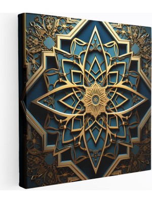 Popcas Kutsal Kur'an Temalı Geometrik Desenlerle Duvar Tablosu