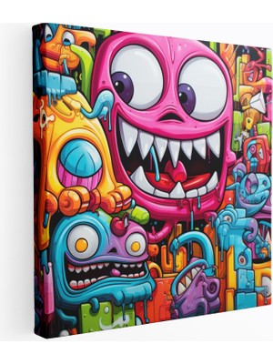 Popcas Modern Sanat Graffiti Duvar Tablosu