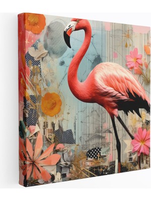 Popcas Nostaljik Flamingo Flamingo Figürü Duvar Tablosu