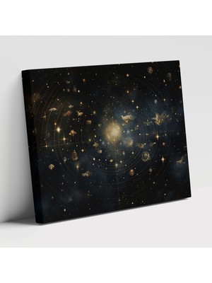 Popcas Burçlar Astroloji Burçlar Temalı Duvar Tablosu