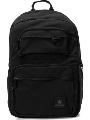 Lumberjack Sırt Çantası Unisex Siyah Two Pocket Bpck