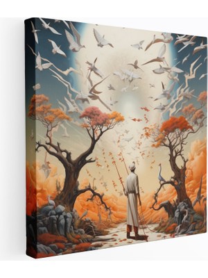 Popcas Rüya Gibi Manzara Dreamscape Motifli Dekoratif Kanvas Tablo