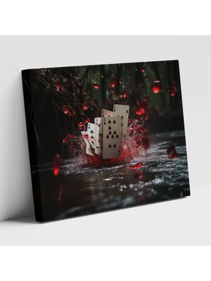 Popcas Gamble Her Şeyi Riske Atan Çağdaş Tarzı Duvar Tablosu