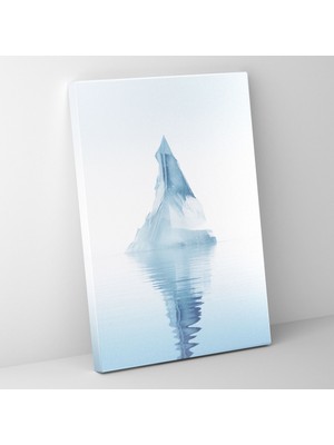 Popcas Minimalist Buzdağı Sanatsal Görsellik Duvar Tablosu