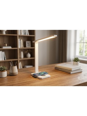 YCL Yml 210 Kablosuz Şarjlı Dokunmatik LED Masa Lambası - 3 Renk Modu & 5 Kademe Parlaklık (10W)