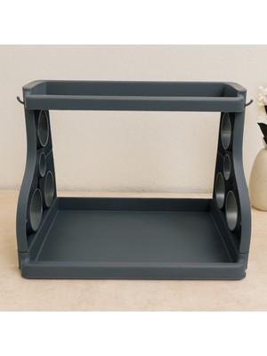 KSB Store Mutfak Tezgah Üstü Düzenleyici Organizer - Gri