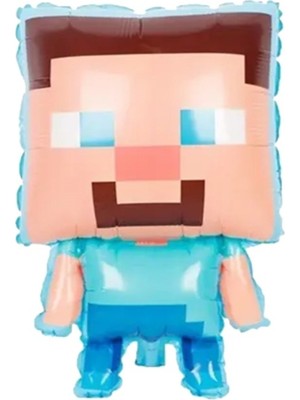 Lotus Party Minecraft Folyo Balon -1 Adet Minecraft Karekter Folyo Balon