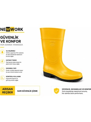 Arısan Reçber Sarı Çizme