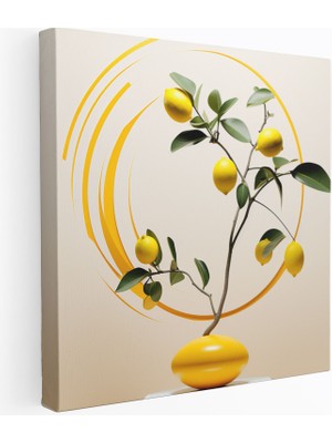 Popcas Gelecekten Gelen Limon Ağacı Çağdaş Stil Duvar Tablosu