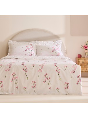 Karaca Home Natera %100 Pamuk Tek Kişilik Nevresim Takımı Pembe