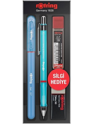 Rotring Okul Seti Visuclick+Jel 0.7 mm Mavi