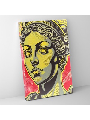 Popcas Geleneksel ve Pop Art Temalı Modern Sanat Duvar Tablosu