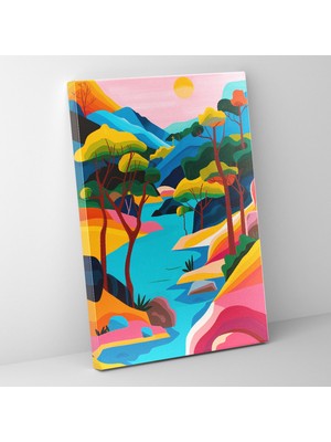 Popcas Klasikçilikle Harmanlanmış Pop Art Sanat ve Dekorasyonu Duvar Tablosu