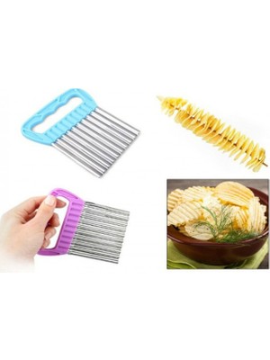 Mabelme Store Chips Chopper Şekilli Sebze ve Meyve Dilimleyici