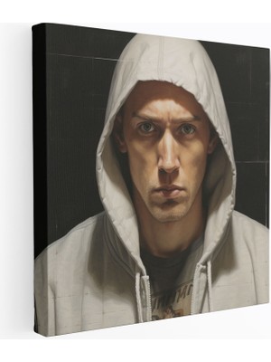 Popcas Eminem Sanatı Saf Duygular Gerçekçi Portre Resim Kanvas Duvar Tablosu