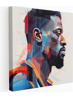 Popcas Kübist Nba Modern Sanat Kanvas Duvar Tablosu