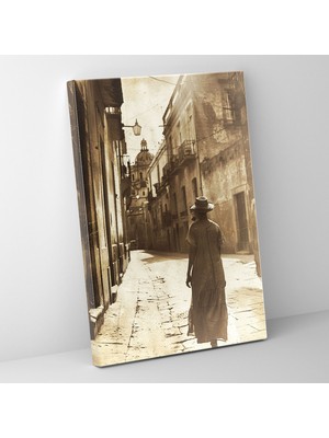 Popcas Meksika Esintili Portre Tarzı Retro Stil Eserler Dekoratif Kanvas Tablo