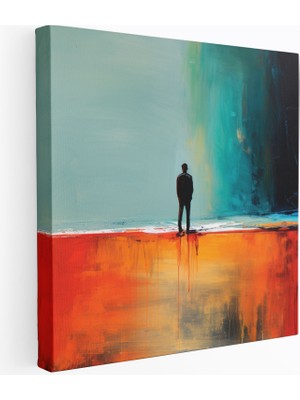 Popcas Reddetme Abstrakt Modern Sanat Kanvas Duvar Tablosu