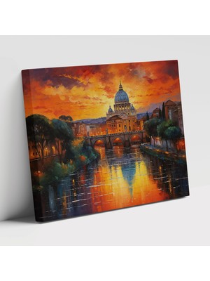 Popcas Roma Temalı Romantizm Esintileri Kanvas Tablo