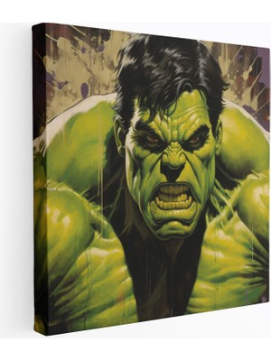 Popcas Inanılmaz Hulk Temalı Marvel Koleksiyonu Duvar Tablosu