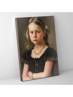 Popcas Johannes Vermeer Temalı Dekorasyonu Dekoratif Kanvas Tablo