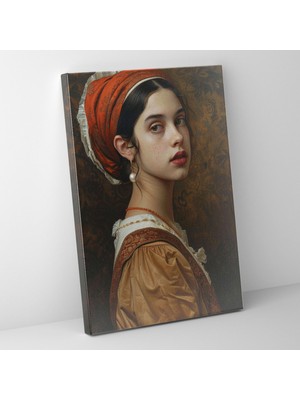 Popcas Johannes Vermeer Temalı Sanatı Kanvas Duvar Tablosu