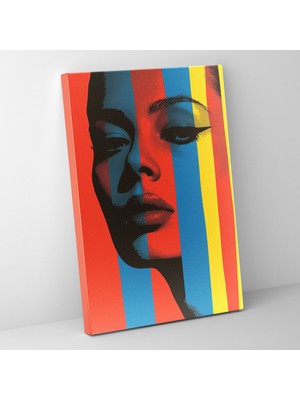 Popcas Pop Art Temalı Sanatı Çağdaş Kanvas Duvar Tablosu