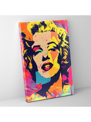 Popcas Pop Art Temalı Çağdaş Dekorasyon Için Sanatsal Duvar Tasarımı Kanvas Duvar Tablosu