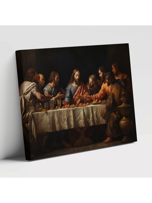 Popcas Incelikli Detaylar Isa'nın Son Akşam Yemeği Modern Sanat Kanvas Tablo