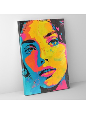 Popcas Pop Art Temalı Modern Sanat Kanvas Duvar Tablosu