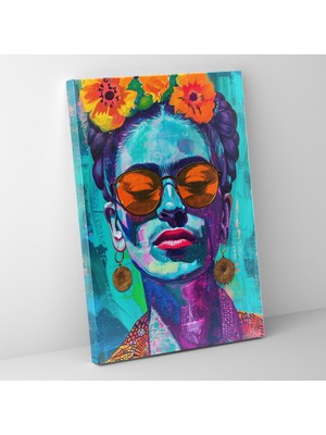 Popcas Meksika Esintili Portre Tarzı Modern Sanat Eserleri Kanvas Duvar Tablosu