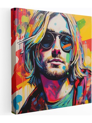 Popcas Kurt Cobain Duvar Tablosu