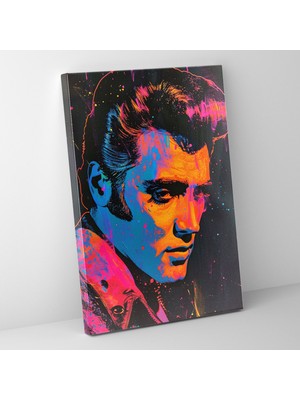 Popcas Elvis Presley Tasarımlı Modern Sanat Temalı Kanvas Tablo