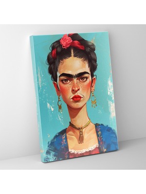 Popcas Meksika Esintili Portre Esintili Çağdaş Eşsiz Meksika Esintili Portre Eserleri Kanvas Duvar Tablosu