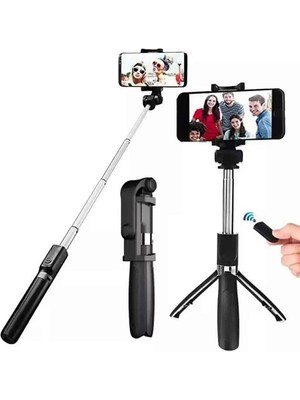 Eco Lounge Selfie Çubuğu Tripod Bluetooth Kumandalı Selfie Çubuğu Telefon Tutucu