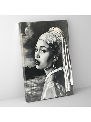 Popcas Johannes Vermeer Temalı ile Sanat Dolu Bir Alan Yaratın Kanvas Duvar Tablosu